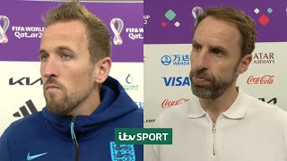 England captain Harry Kane and manager Gareth Sout