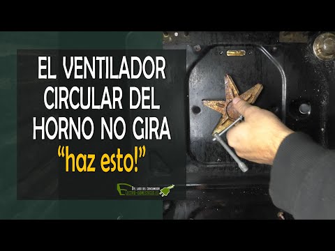 El ventilador circular del horno no gira