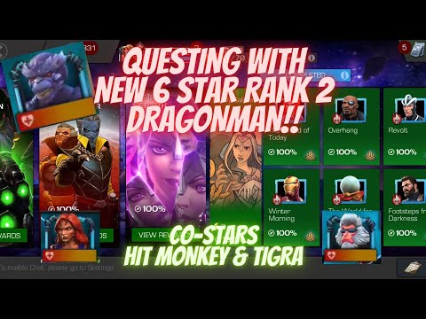 DRAGONMAN New 6 Star Rank 2 Goes Questing, Co-Starring Hit Monkey and Tigra