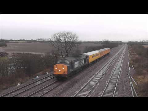 Test Trains at Cossington 04/01/2014 - 37603 TNT 9714 & 31105 TNT 73138