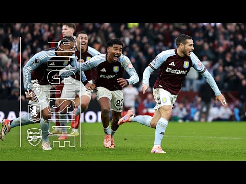 95th MINUTE LIMBS AT VILLA PARK | Aston Villa v Arsenal | PITCHSIDE