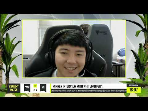 T1.Whitemon "Ignition" interview while teammates trolls him (T1 vs Alliance) - ESL One Summer 2021