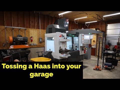 Our new garage stuffed Haas VF2SS