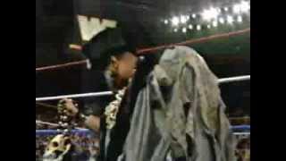 Papa Shango Puts a Curse on the Ultimate Warrior