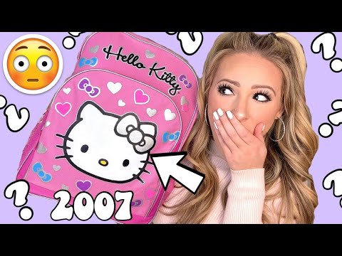 I FOUND MY 2ND GRADE BACKPACK 😳😱 *I CAN’T GET OVER WHAT I FOUND INSIDE*