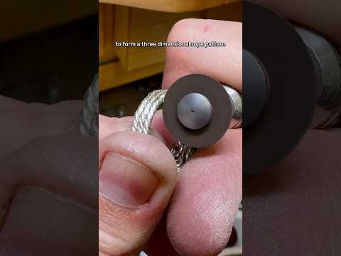 Sizing up a David Yurman Confetti ring submerged in water #silver #hematite