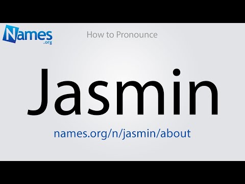 How to Pronounce Jasmin