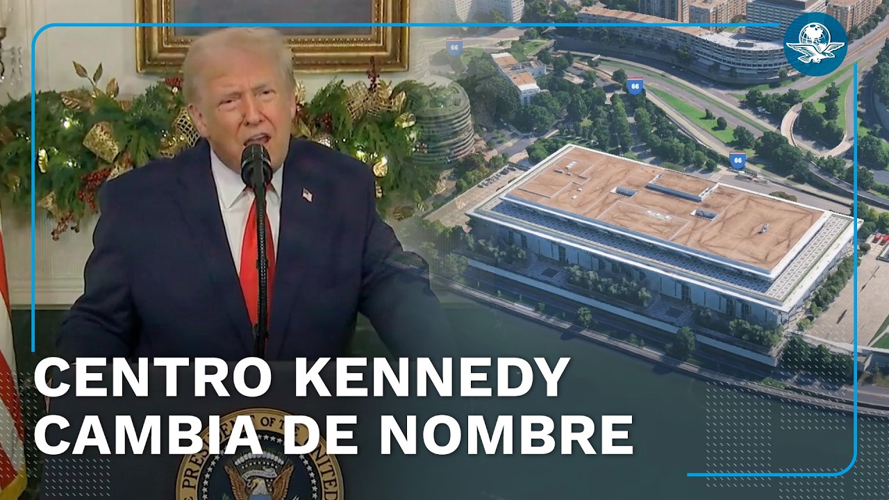 Trump rebautiza el Centro Kennedy y le pone su nombre