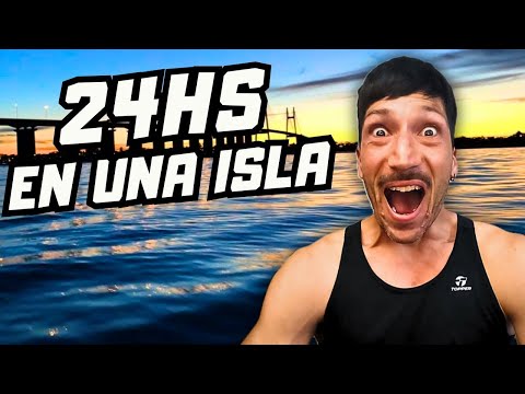 ACAMPANDO en la ISLA VICTORIA de ROSARIO | Aventura 24 horas ⛺
