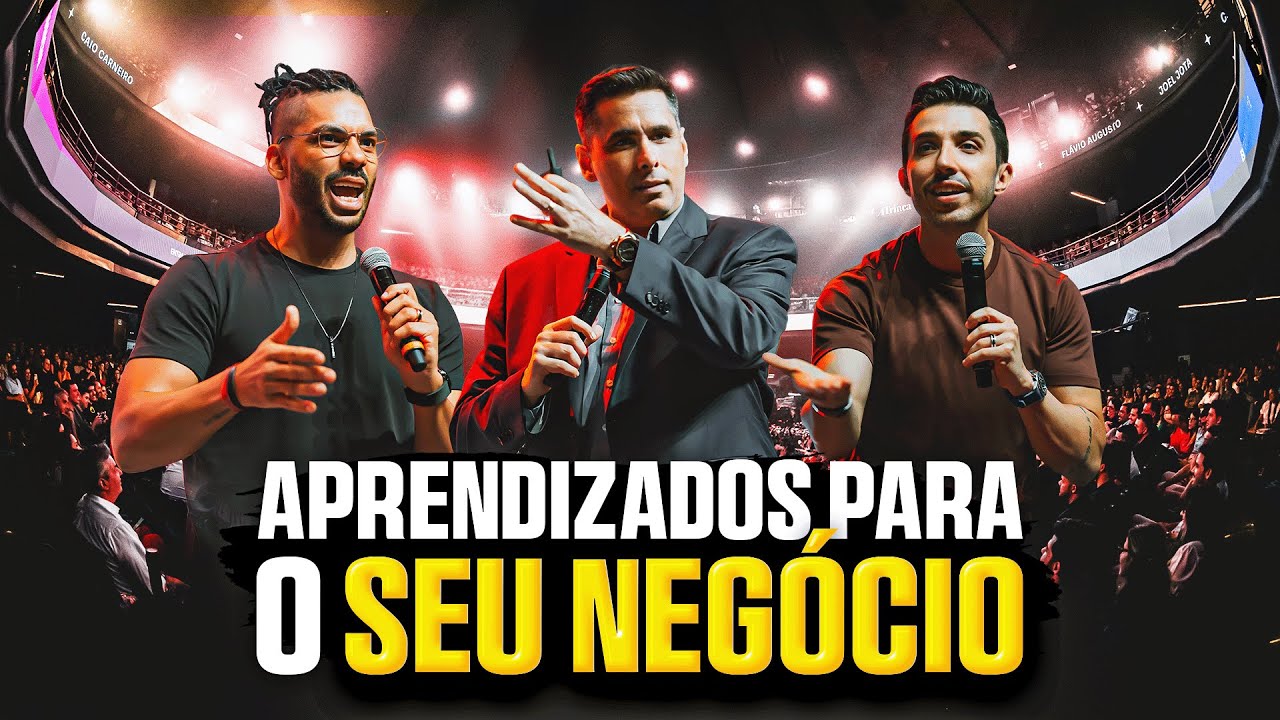 APRENDIZADOS de NEGÓCIOS (Joel Jota, Caio Carneiro e Flávio Augusto)