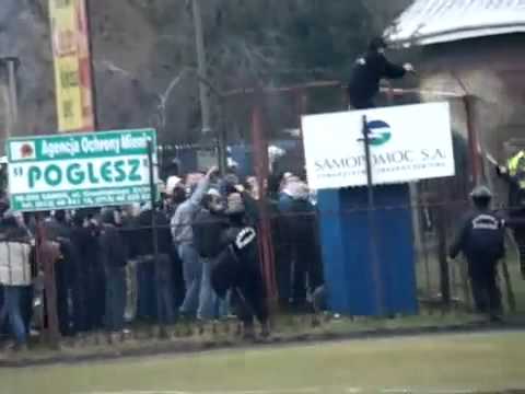 Football Hooligans Stal Sanok and Karpaty Krosno 15 March 2008 Poland