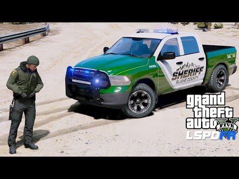 GTA 5 LSPDFR Police Patrol #686 Blaine County Sheriff Off Road Dodge Ram 1500