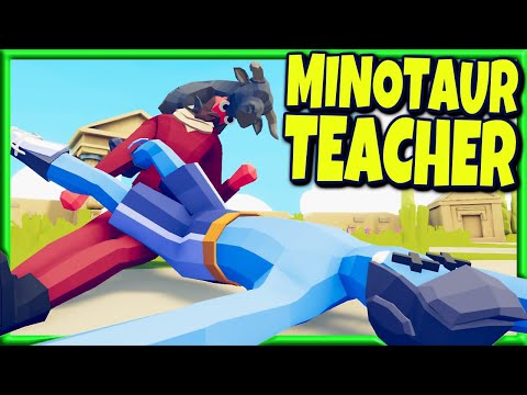 WTF Fusion! Minotaur Teacher vs Every Faction - TABS MODS Gameplay Unit Creator Update