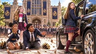 They Bullied the “Poor Girl”—Then a Billionaire’s Rolls-Royce Pulled Up at School | Full Movie