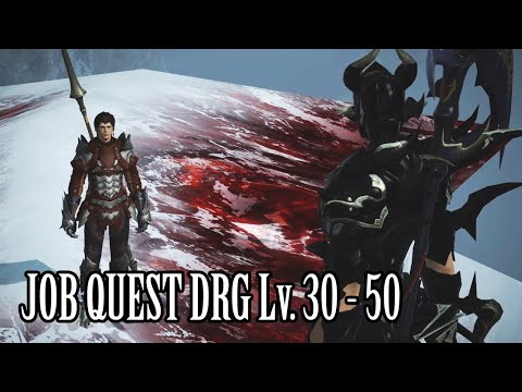 FFXIV DRG Job Story Lv 30-50 All Cutscenes and Texts