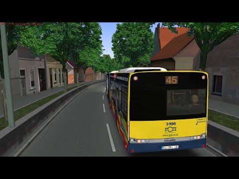OMSI 2 Beograd SOLARIS URBINO 18 Linija 45 Novi Beograd(BLOK44)