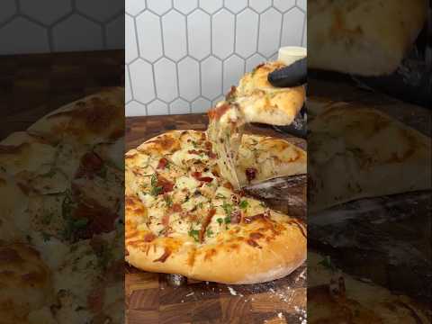 Stuffed chicken bacon ranch pizza #shorts