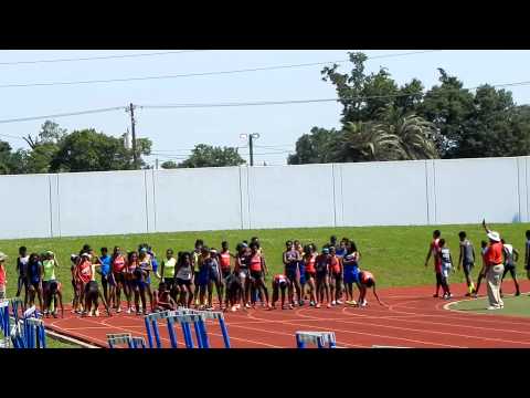 Mainland Jaguars Meet 13-14 Girls 100 Meter Dash Heat (4/5) 5/2/15