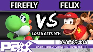 S@P - Firefly (Yoshi) Vs. Felix (Diddy Kong) SSB4 Losers - Smash Wii U - Smash 4