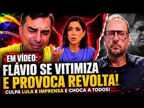 EXPLODIU! FLÁVIO BOLSONARO REAGE ÀS POLÊMICAS E DISPARA CONTRA LULA E A  IMPRENSA