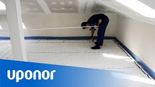 Uponor Klett systém podlahového vytápění - montážní video