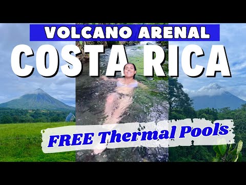Vulcão Arenal e piscinas termais GRATUITAS em La Fortuna // Costa Rica Travel Vlog