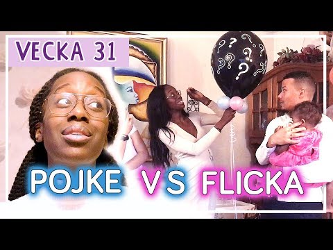 GENDER TEST + AVSLÖJAR BEBISENS KÖN - Rachell Jean-Simon vecka 31