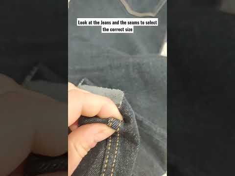 Sewing Jeans 👖 Denim Hem what needle to use for Plain Machine #shorts #sewing #sew #sewinghacks