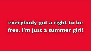Summer Girl - Leighton Meester with lyrics