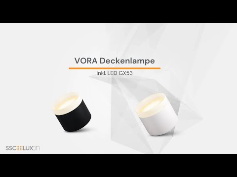 SSC-LUXon -  Deckenleuchte VORA mit Leuchtring inkl. LED GX53 - Produktvorschau