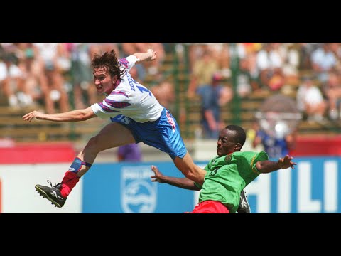 1994 FIFA World Cup. Group B. Russia - Cameroon. Dmitry Radchenko scores.