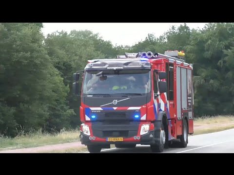 Brandweer Tankautospuit Roosendaal 20-1331 met spoed naar een Buitenbrand in Heerle