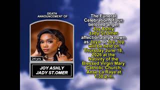 Joy Ashly Jady St Omer ~ Short Obituary