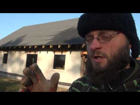 Strawbale Vlog 78 - grzanie i chłodzenie domu słońcem i cieniem z okapu dachowego