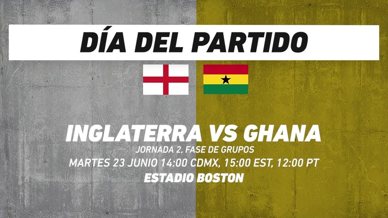 Inglaterra vs Ghana, frente a frente: Futbol