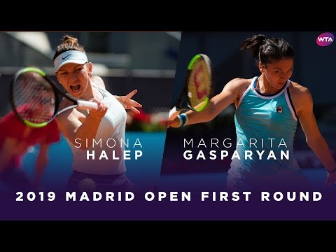Simona Halep vs. Margarita Gasparyan | 2019 Madrid Open First Round | WTA Highlights