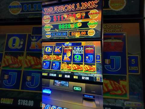Can we win a jackpot with the 5 flag BONUS on Dragon Link? #slot #fypviralシ