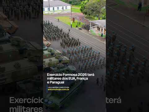 Exercício Formosa 2026 terá militares dos EUA, França e Paraguai