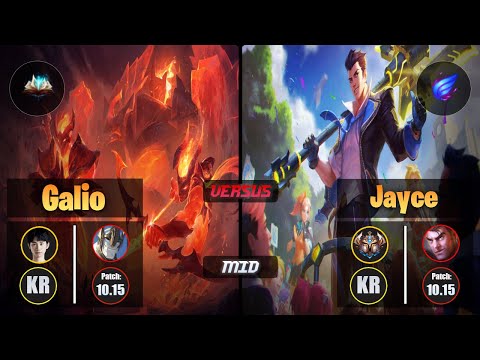 Doinb GALIO (Mid) [Unsealed Spellbook] VS JAYCE - Challenger KR Patch 10.15