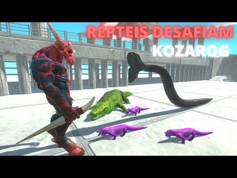 Répteis Desafiam Kozarog -Reptiles Defy kozarog -  Animal Revolt Battle Simulator