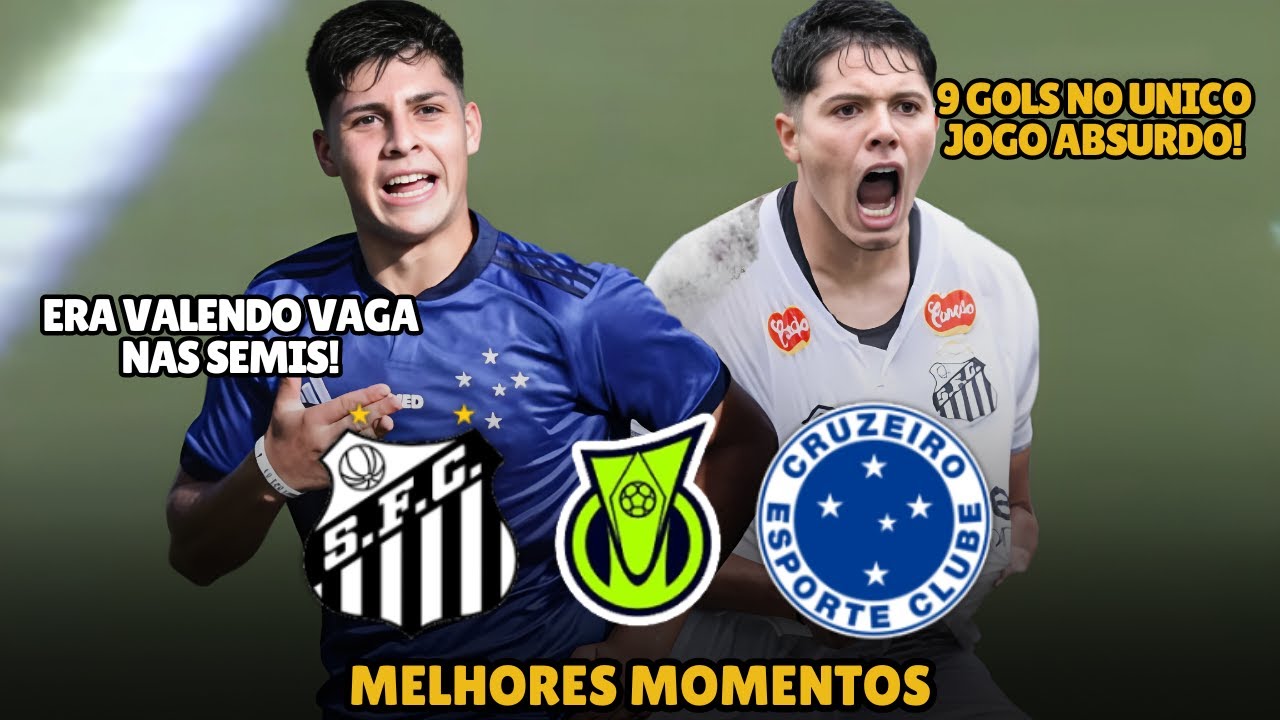 JOGO FRENÉTICO do PEIXÃO e CABULOSO na base foram mais de 8 GOLS em , VALENDO VAGA PARA SEMIS SUB-17