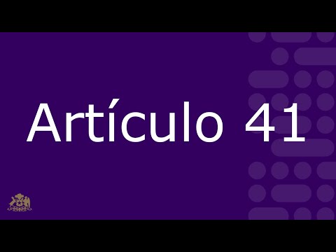 Articulo 41 - Propuesta Nueva Constitución de la Republica de Chile