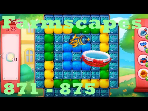 Farmscapes Level 871 - 875 HD Gameplay Walkthrough |  3 - match game | android | ios | pc | app