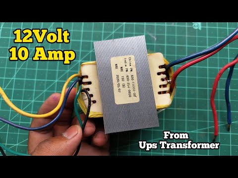 ups transformer ko 12 0 12 kaise banaye | How to get 12v from ups transformer | Power supply ups
