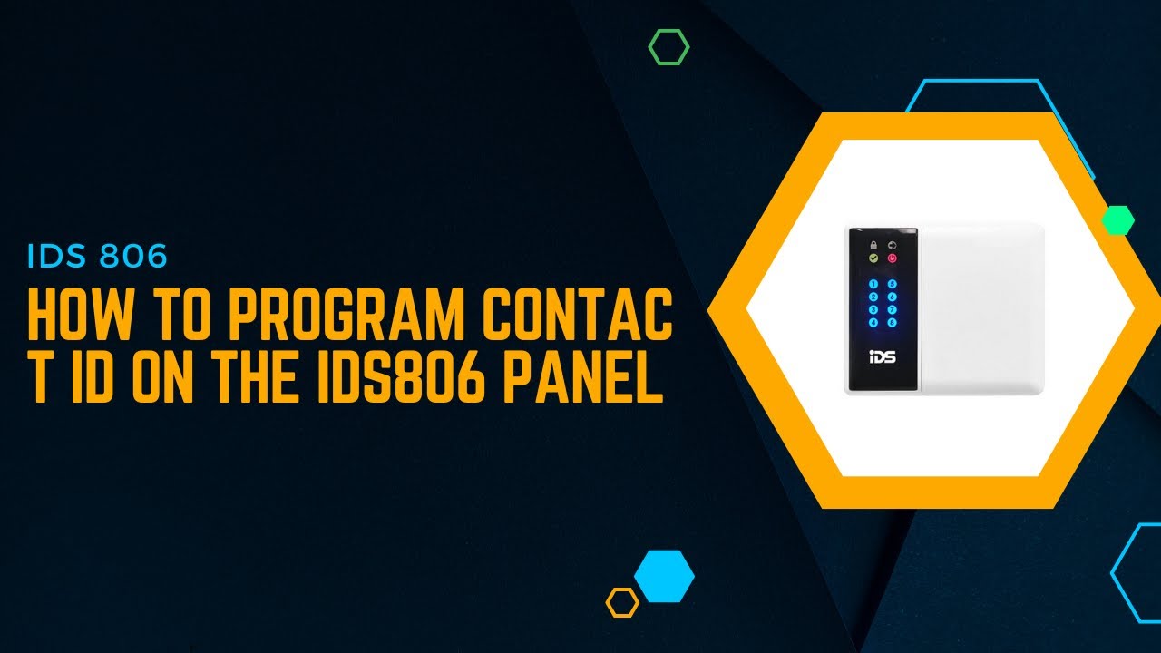 IDS806 - How to program contact ID radio