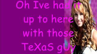 Debby Ryan-Those Texas Guys LYRICS