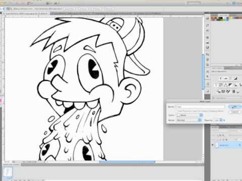 Photoshop Tutorial - Color Lines or Line Art