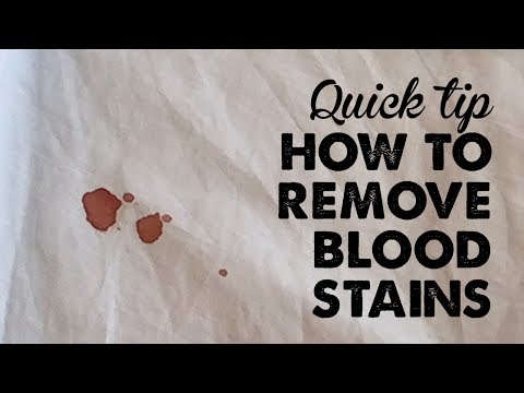 image-How do you get blood out of a white comforter?