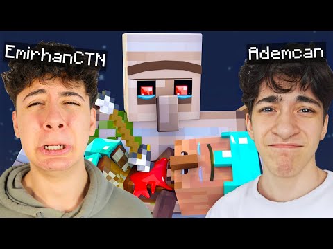 @EmirhanCTN İle ÇİFT FACECAM! - Minecraft Demir Golemin Hüzünlü Hikayesi...