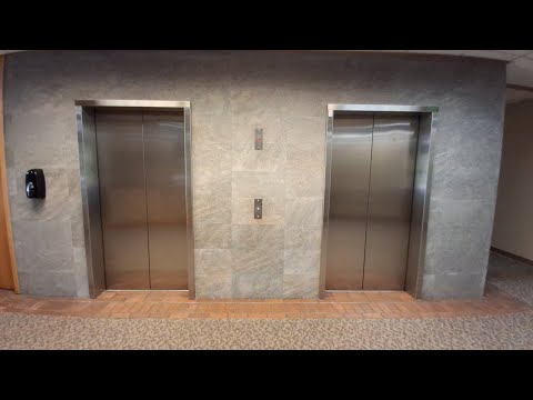 Rough 1980s Dover Traditional Hydraulic Elevators @ Granville Court, Federal Way WA....